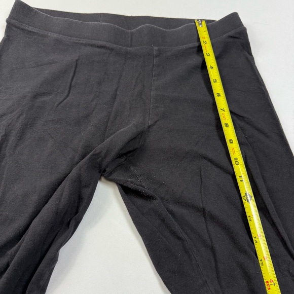 LC Lauren Conrad Leggings Women's Size L Solid Black High Cotton 95/5 Stretch - Picture 6 of 9